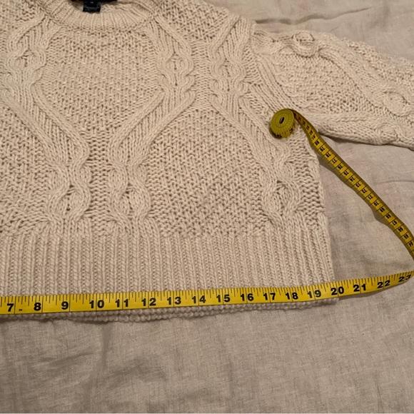 French connection cropped cable knit calina jumper - medium - Picture 15 of 15